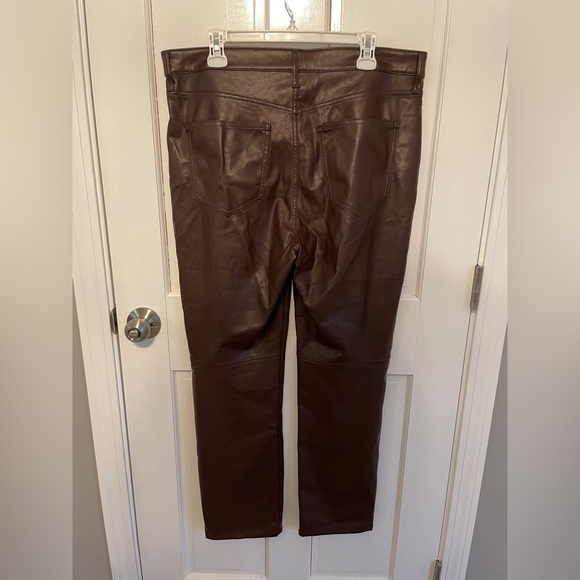 NWOT GAP Vintage Slim High Rise Leather Pants - Picture 5 of 10